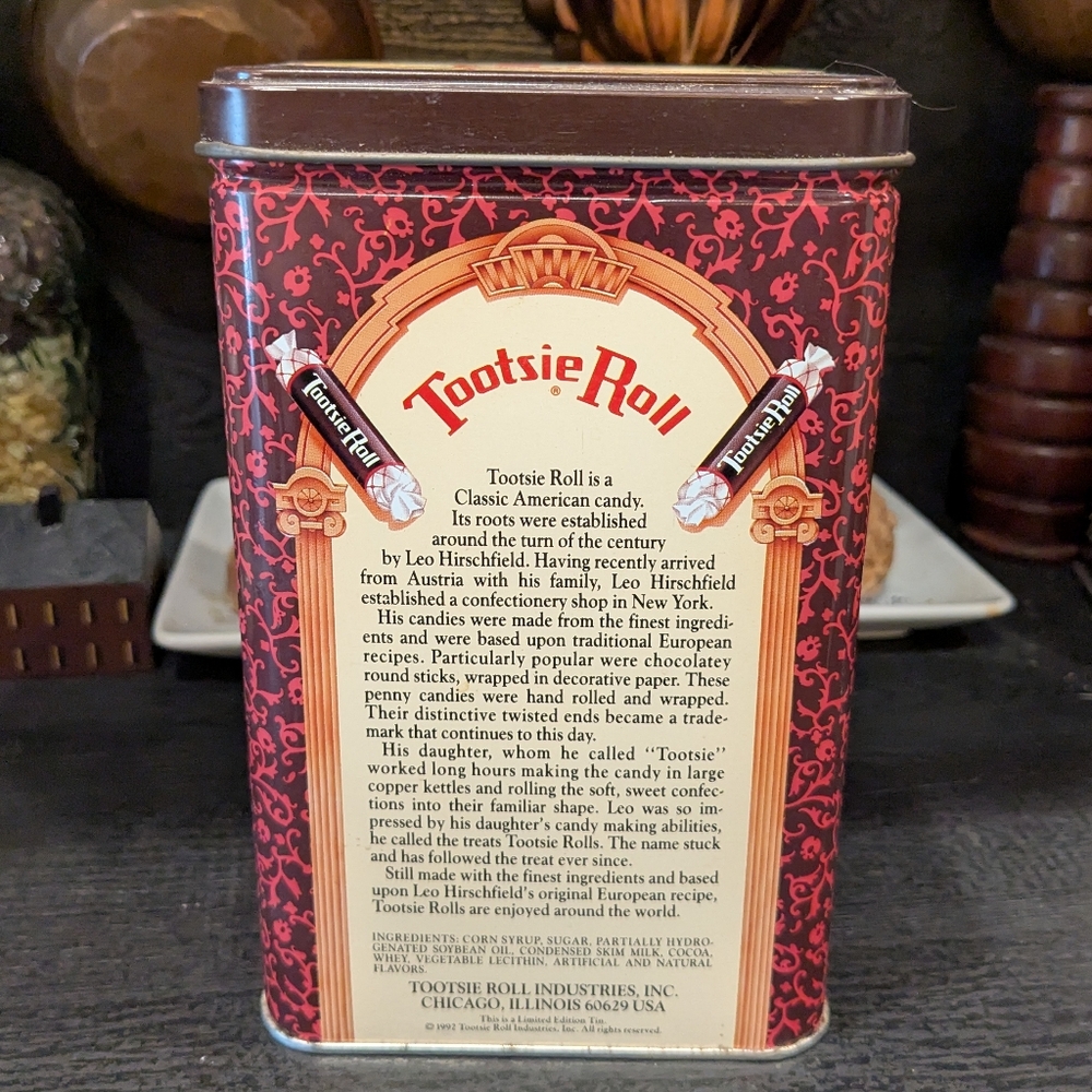 Tootsie Roll Vintage Reproduction Decorative Tin 1992 - Picture 4 of 7